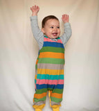 Romper Organic Cotton Adjustable Size Rainbow