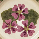 Enamel Tray Round Geranium