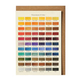 Greeting Card Nomenclature Of Colors