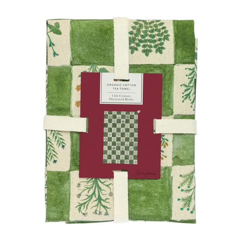 Tea Towel 15th Century Herbs