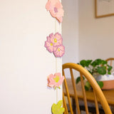 Garland Vertical Sewn Paper Rose