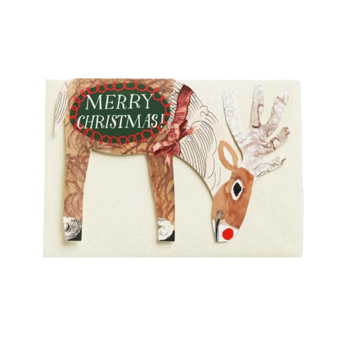 Christmas Card Standing Rudolph