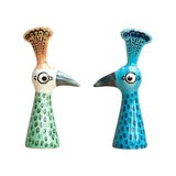 Peacock Stoneware Salt And Pepper Shakers