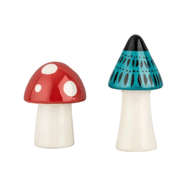 Toadstool Ceramic Salt And Pepper Shakers