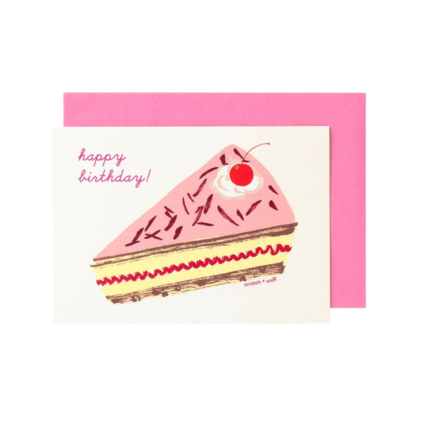 Birthday Card Scratch And Sniff Cake