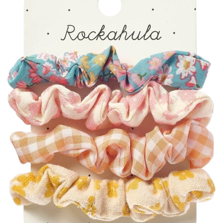 Hair Scrunchies Set Of 4 Heidi Floral