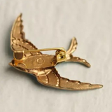 Brooch Blue Swallow Bird
