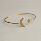 Wrap Bracelet Star And Moon