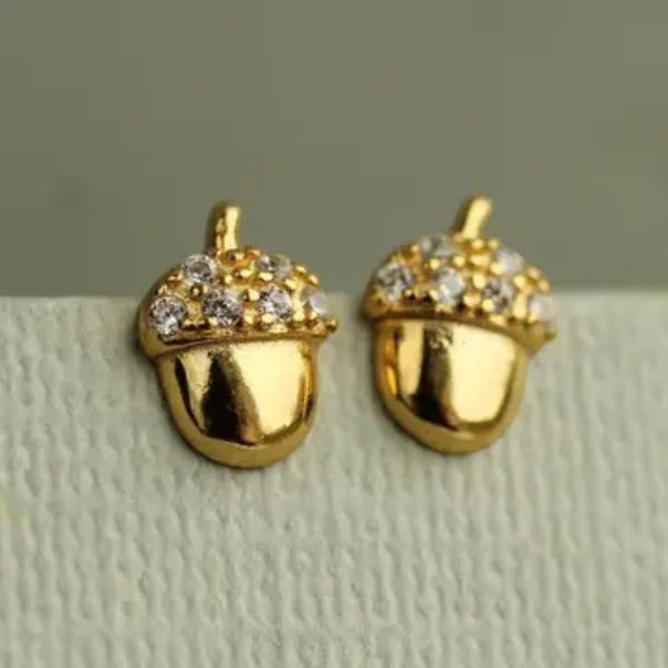 Stud Earrings Acorn