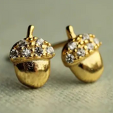 Stud Earrings Acorn