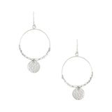 Earrings Dominique Silver Disc