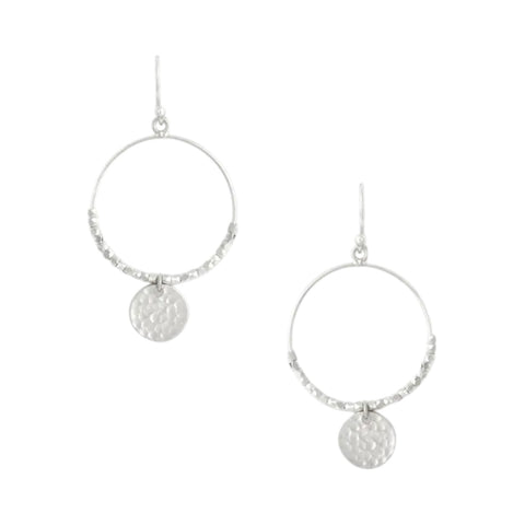 Earrings Dominique Silver Disc