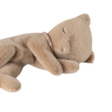 Sleeping Kitten Plush Small Cream Peach