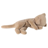Sleeping Kitten Plush Small Cream Peach