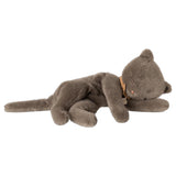 Sleeping Kitten Plush Medium Grey