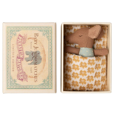 Sleepy Wakey Baby Mouse in Matchbox Blue