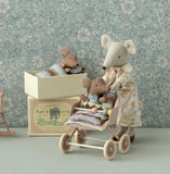 Sleepy Wakey Baby Mouse In Matchbox Blue