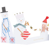 Snowman Family Concertina Christmas Card