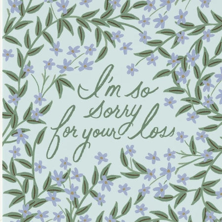 Sympathy Card With Laurel Sympathy