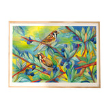 A3 Limited Edition Print Sparrows And Blueberries