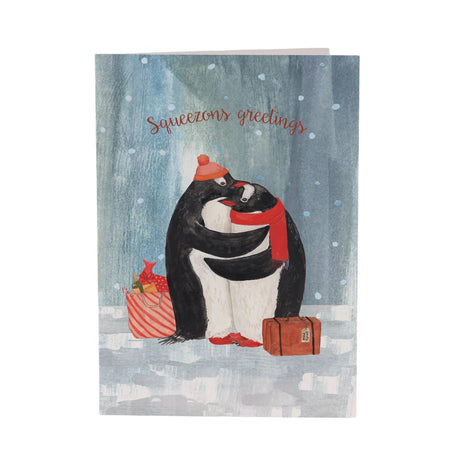 Christmas Card Squeezons Penguins