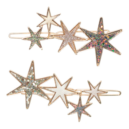 Hair Clips Set Of 2 Constellation Sparkle