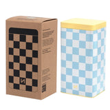 Storage Tin Check Aqua