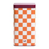 Storage Tin Check Orange