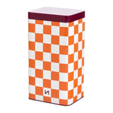 Storage Tin Check Orange