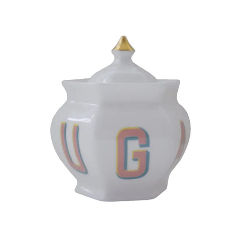 Sugar Pot With Lid Fine Bone China