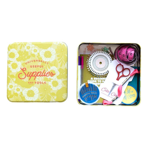Sewing Tin Embroidery Starter Kit