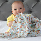 Muslin Swaddle Organic Cotton Sun Shower