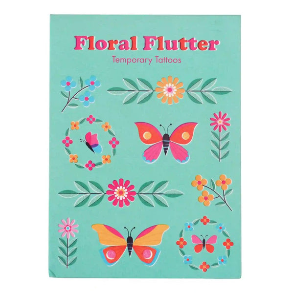 Tattoos Temporary Floral Flutter Set Of 2