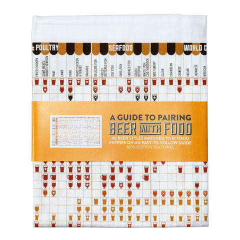Tea Towel A Guide To Beer With Food