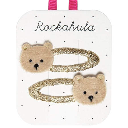 Hair Clip Set Of 2 Teddy Bear