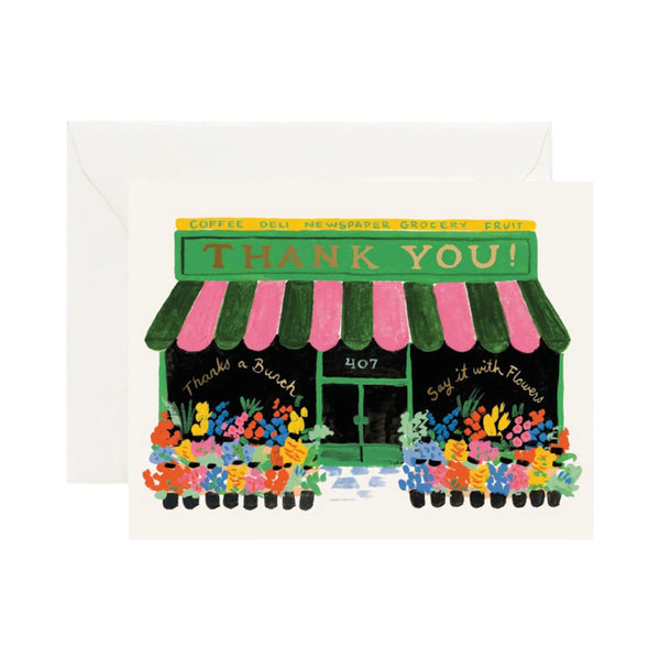 Thank You Card Flower Shop