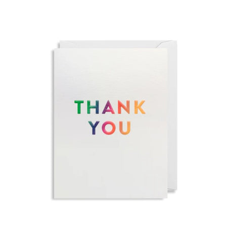 Thank You Card Rainbow
