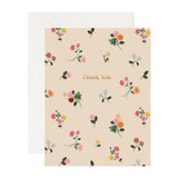 Thank You Card Ditsy Dahlia