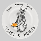 Plate China This Bunny Loves Toast And Honey