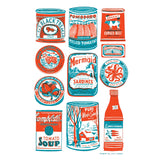 Tea Towel Linen Union Screen Printed Tins