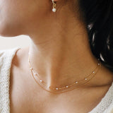 Necklace Layard Chain Pearls Gold