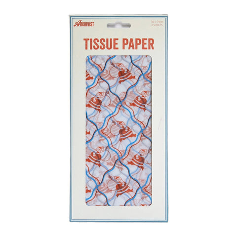 Christmas Tissue Paper Santa