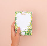 To Do Shopping List Notepad Leaf Design