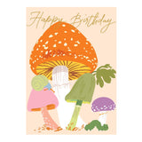 Birthday Card Toadstools