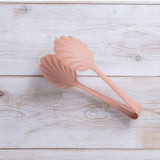 Scalloped Serving Tongs Pink