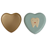 Tooth Box Heart Shaped Tin