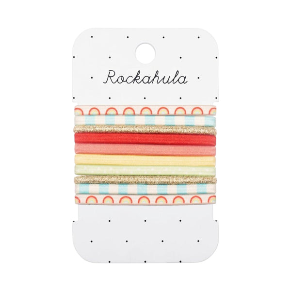 Hair Bands Set Of 10 Vintage Rainbow