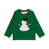 Top Long Sleeve Cotton Snowman