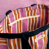 Tote Bag Striped Navy