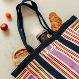 Tote Bag Striped Navy